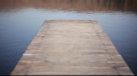 Bridge on lake Stock Footage 922547