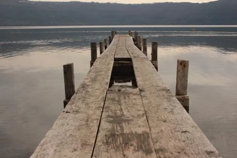 The bridge in the lake Stock Photos