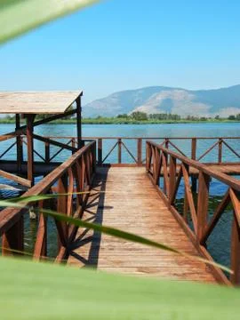 Bridge on the Lake 스톡 사진