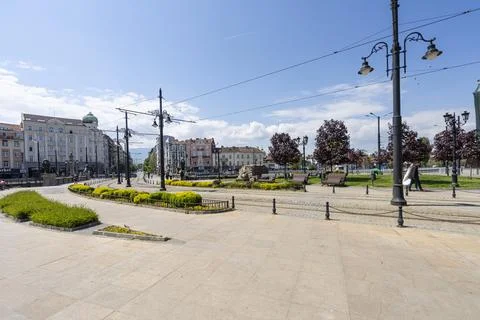 Bridge of Lions in Sofia, Bulgaria Foto stock