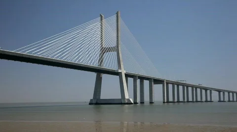 Bridge in Lisbon Stockbeeldmateriaal 788282