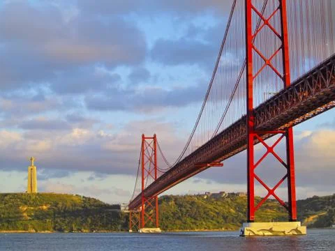 Bridge in lisbon Stock Photos