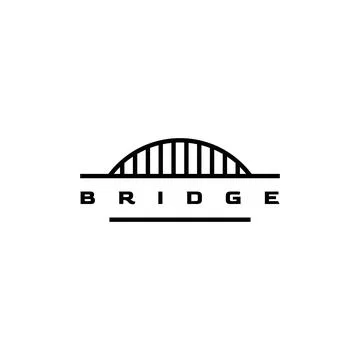 Bridge logo design vector template	 Stock Illustration
