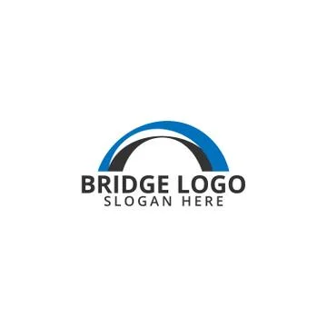Bridge logo icon template Stock Illustration