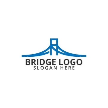 Bridge logo icon template Stock Illustration