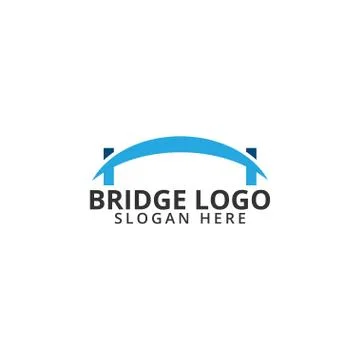 Bridge logo icon template Stock Illustration