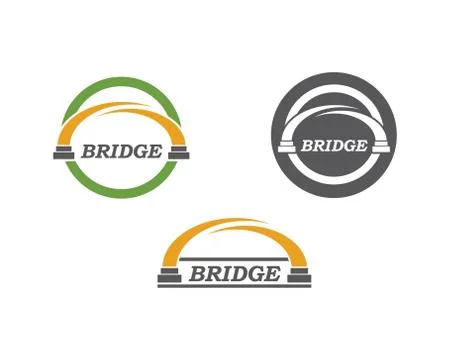 Bridge logo icon vector illustration Stock-Illustration