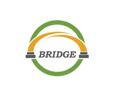 Bridge logo icon vector illustration Stock-Illustration