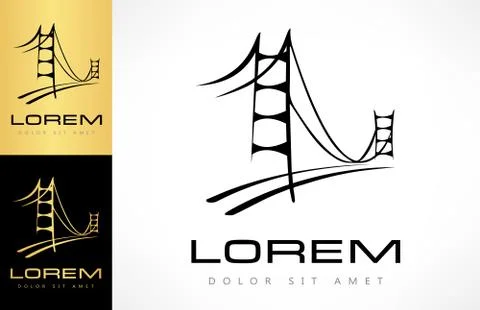 Bridge logo Stock Illustration