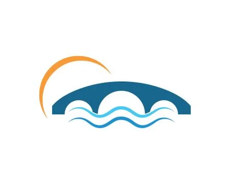 Bridge Logo Template vector icon illustration Stock Illustration