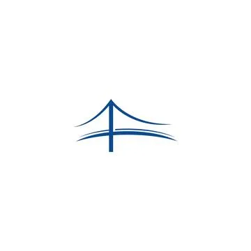 Bridge Logo Template vector icon Illustration