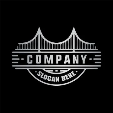 Bridge logo. Vector and illustration. Stock Illustration