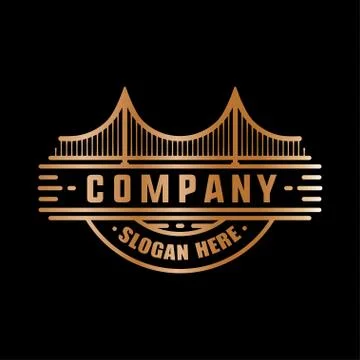 Bridge logo. Vector and illustration. Stock Illustration