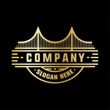 Bridge logo. Vector and illustration. Stock Illustration