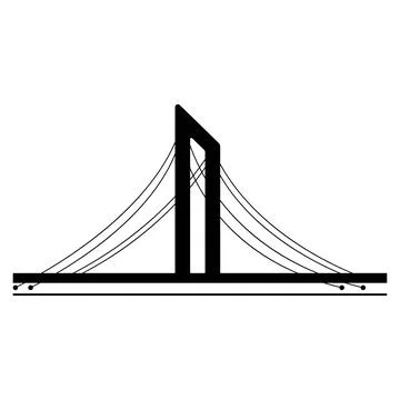 Bridge logo vector illustration Stock Illustration