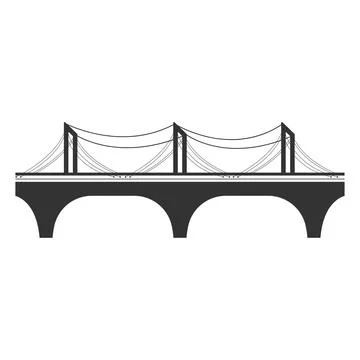 Bridge logo vector illustration Stock Illustration