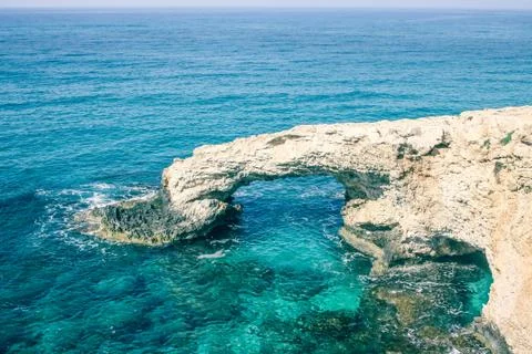 Bridge of lovers in cyprus Stock Photos