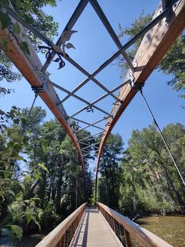 Bridge from low view Stock Photos