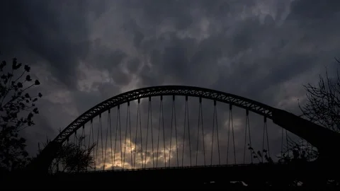 Bridge Lusitania Bridge Merida River Architecture, Stock Footage 238365863