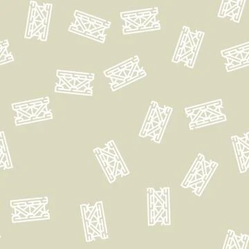 Bridge metal material frame line vector seamless pattern Stock Illustration
