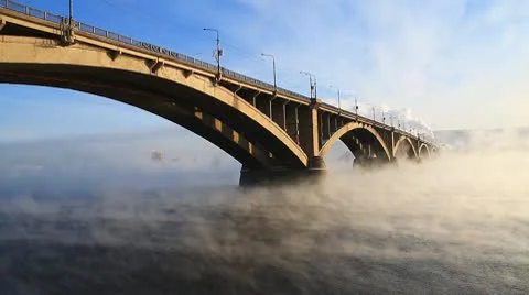 Bridge, mist 001 Video stock 10763402