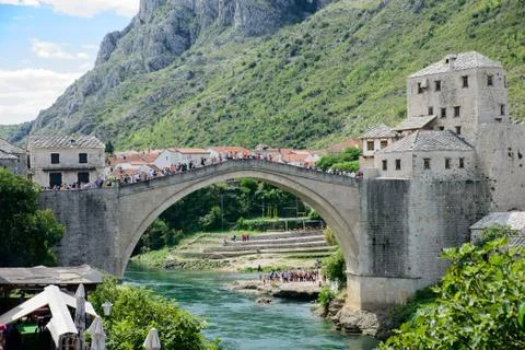 Bridge of mostar Fotos Stock