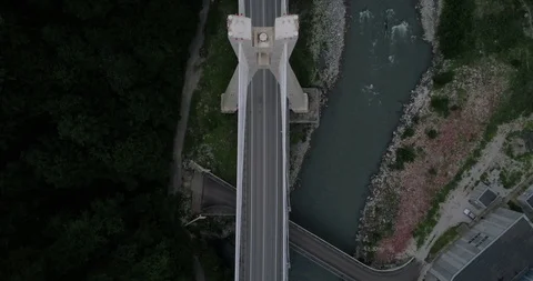 Bridge in mountains Stock Footage 92519799