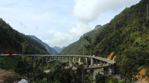 Bridge in the Mountains West Sumatera Stock Footage 199967741