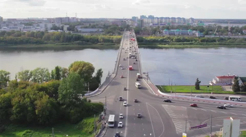 Bridge. Movement in an accelerated rhythm Stock Footage 54186184