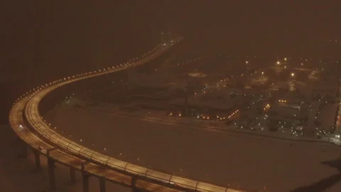 Bridge near the city Stock Footage 147105247