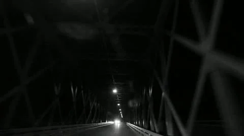 Bridge night Stock Footage 12464648