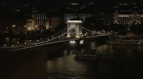 Bridge at night Stock Footage 67298969