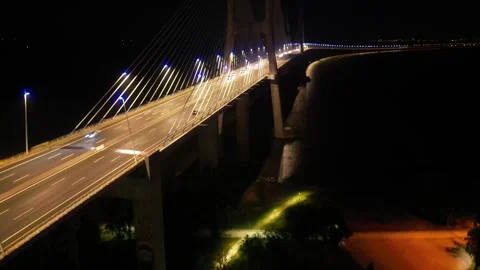 Bridge at night Stock Footage 299127506