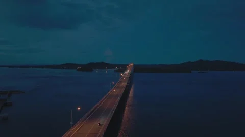 Bridge at Night Stock Footage 314940685