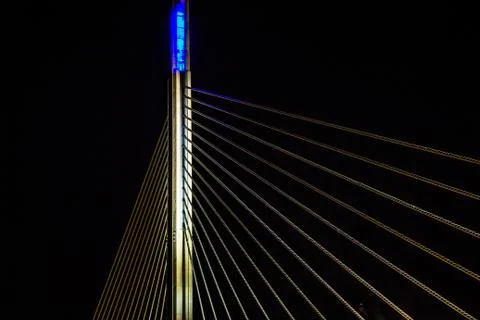 Bridge at night Foto stock
