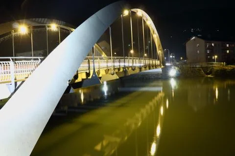 Bridge at night Stock Photos