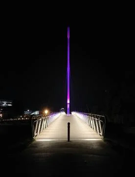 Bridge in the night Stock Photos