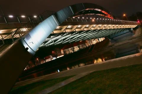 Bridge at night Stock Photos