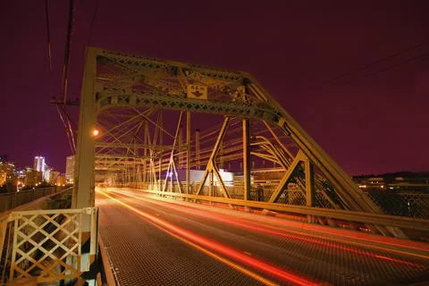 Bridge At Night Stock Photos