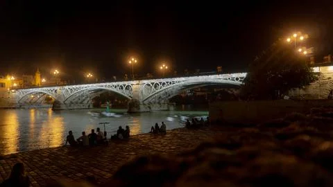 Bridge at night Stock Photos