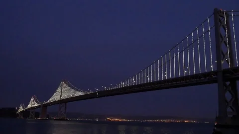Bridge at nigth Stock Footage