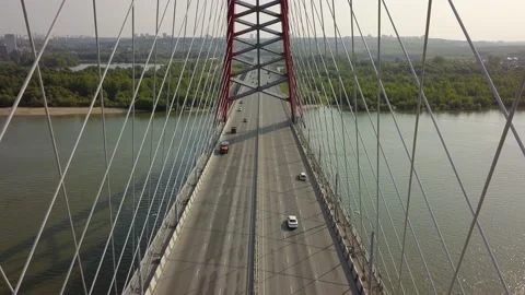 Bridge of Novosibirsk Stock Footage 138755360