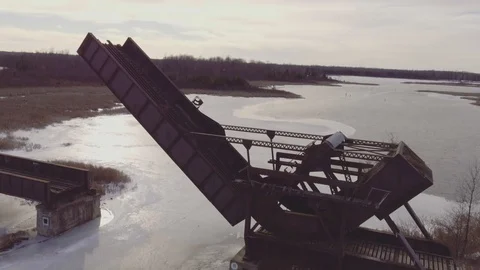 A Bridge to Nowhere Stock Footage 97890297