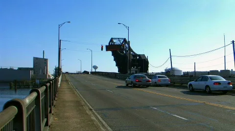 Bridge opening time lapse Stock Footage 377204
