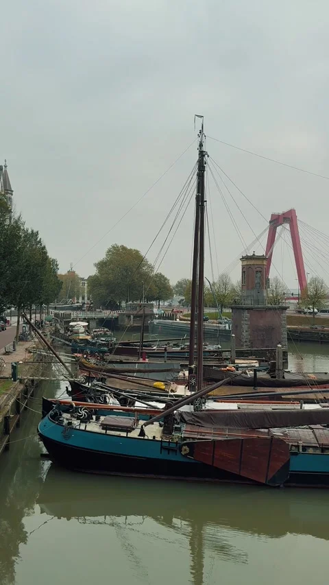 Bridge Operator House Wijnhaven 2 Stock Footage 319964189