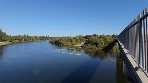 Bridge over american river Stock Footage 289750189