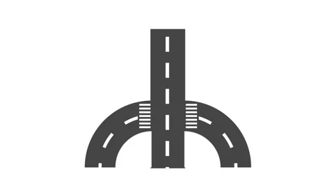 Bridge Over Arched Road Stock Footage 334237904