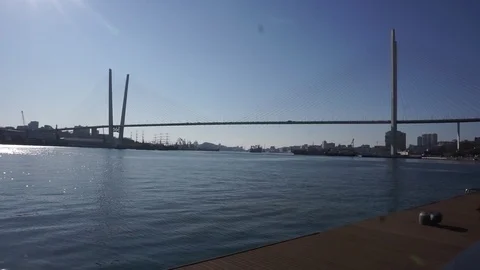 Bridge over the Bay Vídeo Stock 85828164