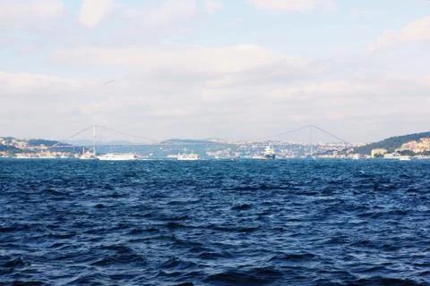 The bridge over the Bosphorus Foto stock
