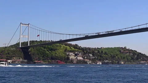 Bridge over the Bosphorus, Turkey, Istanbul Video stock 80392368